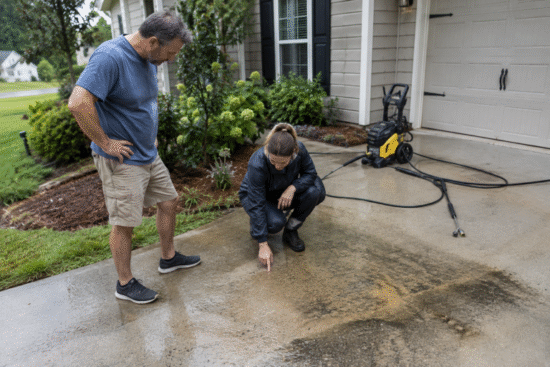 pressure washing